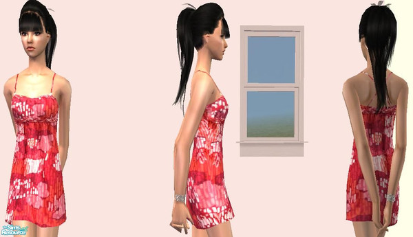 Sims 2 — Summer Set. -Redsummmerdress by hunterfitz97 — :]