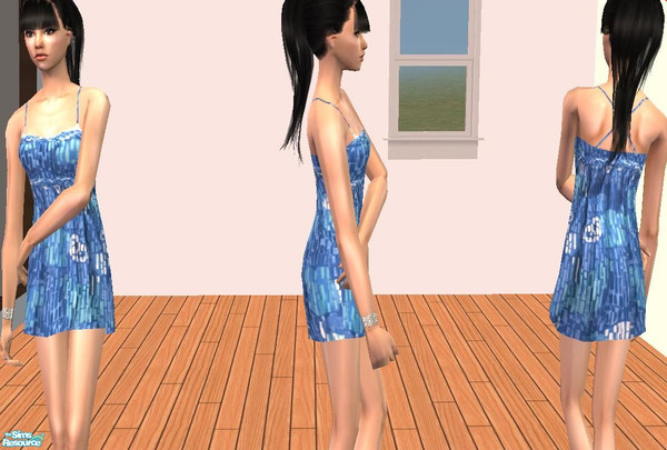 Sims 2 — Summer Set. -Bluesummerdress by hunterfitz97 — ;]