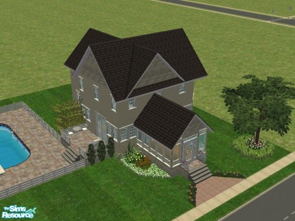 Sims 2 — Sherindon by ladytaurus67 — This lovely home features a glass enclosed front porch, open kitchen/dining area