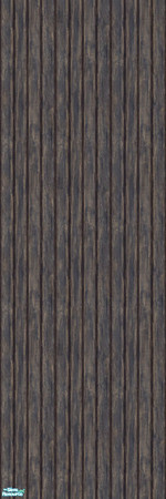 Sims 2 — Laura Simly Designs Neutral Exterior - Blue Wainscoting by debs913 — Narrow slat blue wainscoting, great for