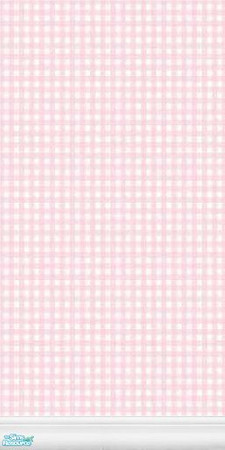 Sims 2 — Pink Gingham Wallpaper Set - Pink Gingham Wallpaper 1 by ziggy28 — Wallpaper 1