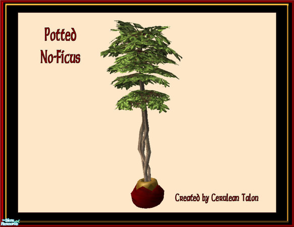 Sims 2 — Plants Galore - Noficus by Cerulean Talon — Beautiful plants in rich textured dark cherry, black marble and 24K
