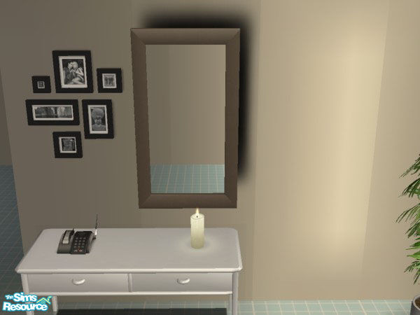 Sims 2 — Tigra Mirror - Brown by sailfindragon — Tigra Living Collection Mirror - Brown.