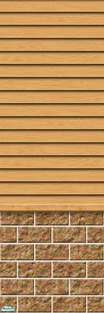 Sims 2 — Studio K Subtle Wood & Dark Block - Pumpkin by StudioKhagerks — 