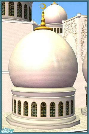 Sims 2 — Mosque Dome #1 by senemm — A set of 5 different sized glistening domes inspired by Abu Dhabi\'s newly built