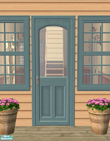Sims 2 — Lakeside Door - Wood 01 by Shakeshaft — Part of a recolour set of the Lakeside Windows and Doors, set comprises
