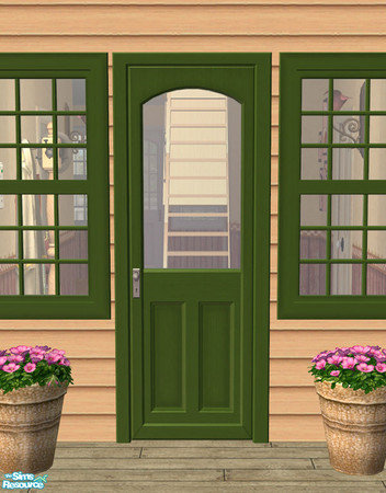 Sims 2 — Lakeside Door - Wood 04 by Shakeshaft — Part of a recolour set of the Lakeside Windows and Doors, set comprises