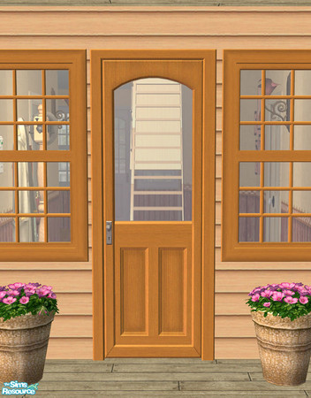 Sims 2 — Lakeside Door - Wood 05 by Shakeshaft — Part of a recolour set of the Lakeside Windows and Doors, set comprises