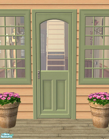 Sims 2 — Lakeside Door - Wood 06 by Shakeshaft — Part of a recolour set of the Lakeside Windows and Doors, set comprises