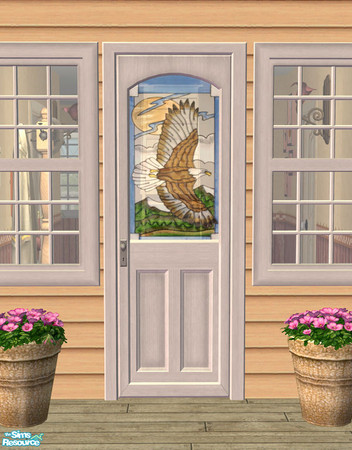 Sims 2 — Lakeside Door - Glass 05 by Shakeshaft — Part of a recolour set of the Lakeside Windows and Doors, set comprises