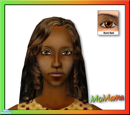 Sims 2 — NK Playful Eyes - Burnt Bark by MoMama — Burnt Bark eyes turn interesting with a hint of smoldering playfulness.