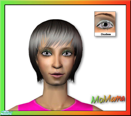 Sims 2 — NK Playful Eyes - Cloudless by MoMama — Cloudless eyes in a playful grey are great for seniors.