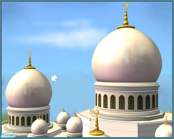 Sims 2 — Mosque Dome #3 by senemm — A set of 5 different sized glistening domes inspired by Abu Dhabi\'s newly built