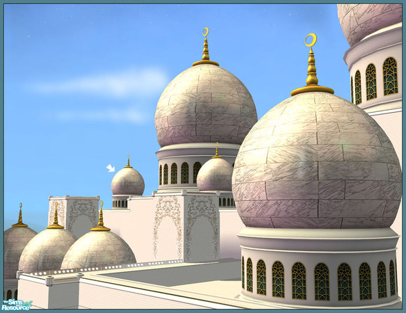 Sims 2 — Mosque Dome #5 - rec1 (marble) by senemm — A set of 5 different sized glistening domes inspired by Abu Dhabi\'s