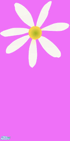 Sims 2 — Lavender Flower Wall by PenelopeT — A set of colorful flower wallpaints and wood flooring. Enjoy! 