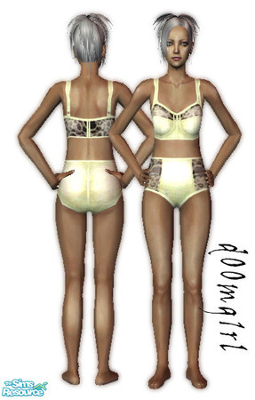 Sims 2 — Knickers 4 Granny - Collection - Lemon by d00mg1rl — Lemon Lacey knickers for you Granny Sim.
