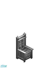 Sims 1 — The Silver Years Gothic Arm Chair by MasterCrimson_19 — The Silver Years Chair, color changed for a spooky