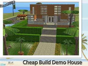 Sims 2 — Cheaper than Dirt Demo Home by TheNumbersWoman — Well I had to test out the Cheaper than Dirt Build set didn\'t