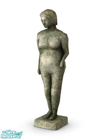 Sims 2 — Olivier - Green Sculpture Recolor by Murano — Green recolor of Olivier Sculpture.