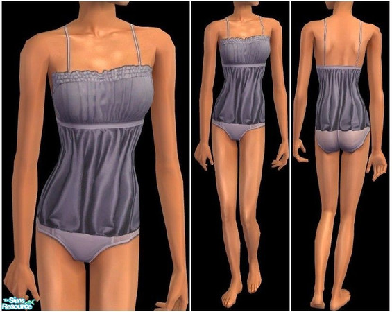 Sims 2 — JPtfundies6 - blue by juttaponath — Girly undies for teens. No mesh or expansion pack required.