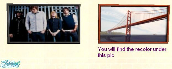 Sims 2 — Boys Like Girls Poster Collection - 1 by PeachKrysie — Framed poster of Boys Like Girls! no mesh or ep required.