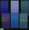 Sims 2 — Blue Walls Wallpaper by IndigoSim — Mottled blue wallpapers