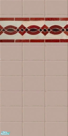 Sims 2 — Diamond Border Tiles - Red Border by ninalay — 