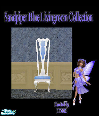 Sims 2 — Sandpiper Blue Livingroom Desk Chair Collection  by LD202 — There are 10 items to this collection. This is