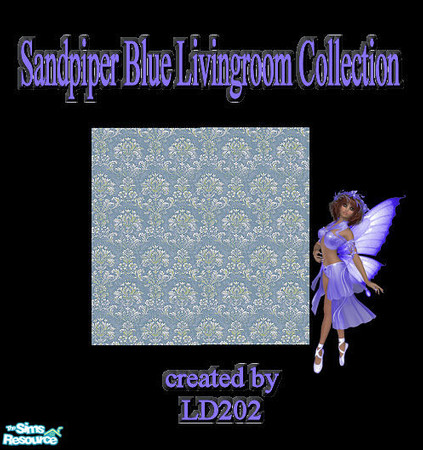 Sims 2 — Sandpiper Blue Livingroom Carpet Collection  by LD202 — There are 10 items to this collection. This is recolor