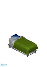 Sims 1 — Green Dream Machine Bed by MasterCrimson_19 — Please sleep in my green machine bed, named so because it\'s the