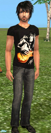 Sims 2 — Slash Guitar Outfit by da_sweet_alex — Everyday Outfit for Male Adults ^-^ Needs Mesh from LianaSims2 !