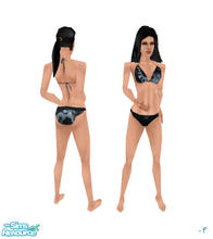 Sims 1 — BillaBongBlack by linda_frieden — a fashion bikini swimsuit for fit ladies. Enjoy :)