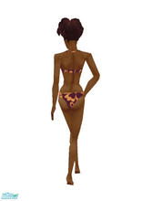Sims 1 — Summer - Orange by linda_frieden — sexy swimsuit for fit ladies :)