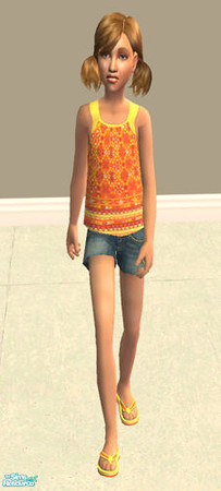 Sims 2 — Girls Summer Clothes - 3 by agaliha5 — Mesh by sims2sisters is required.