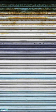 Sims 2 — Retro Metal Walls - 4 by agaliha5 — This set has 6 walls that are rustic old metal. These walls would work great