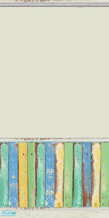 Sims 2 — Beach Bungalow Walls Set 1 - 0 by agaliha5 — A set of 7 walls that have recycled painted wood and textured paint