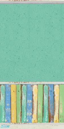 Sims 2 — Beach Bungalow Walls Set 1 - 1 by agaliha5 — A set of 7 walls that have recycled painted wood and textured paint