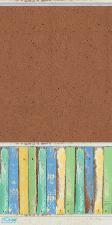 Sims 2 — Beach Bungalow Walls Set 1 - 5 by agaliha5 — A set of 7 walls that have recycled painted wood and textured paint