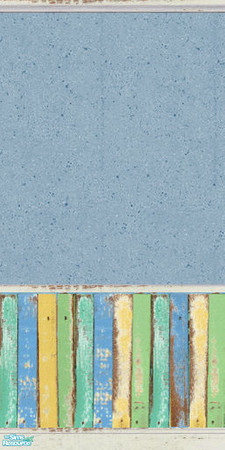 Sims 2 — Beach Bungalow Walls Set 1 - 6 by agaliha5 — A set of 7 walls that have recycled painted wood and textured paint