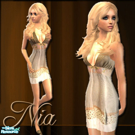 Sims 2 — Paradise Dress by Nia — Paradise Dress