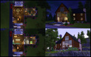 Sims 3 — Luxury Log House by jpresto — This finely detailed A-Frame log house features a spacious floor plan. Completely