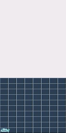 Sims 2 — Blue half-tiled walls - Midnight Navy Half-tiled Wall by HollyChappell — Half-tiled walls for the modern Sim