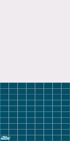 Sims 2 — Blue half-tiled walls - Cosmopolitan Fresco Half-tiled Wall by HollyChappell — Half-tiled walls for the modern