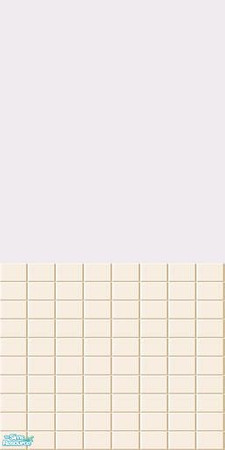Sims 2 — Neutral half-tiled walls - Porcelain Half-tiled Wall by HollyChappell — Half-tiled walls for the modern Sim