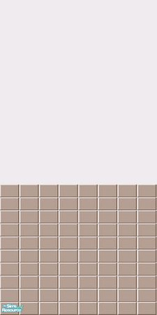 Sims 2 — Neutral half-tiled walls - Manhattan Mood Half-tiled Wall by HollyChappell — Half-tiled walls for the modern Sim