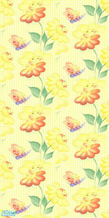Sims 2 — Floral Print Paint Collect Dv July 2008 - 4 by cm_11778 — Beautiful, seamless floral walls for your Sim homes.