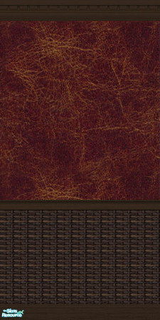 Sims 2 — Dark Wicker Wallpaper with Leather by BlackGarden — A dark wicker wall with faux leather wallpaper. Matches the