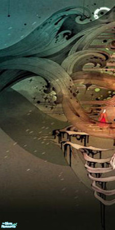 Sims 2 — MRC Urban Art Wall 4 - panel 1 by MidnightRose — Sim teens are going crazy with the spray cans! Lucky for them