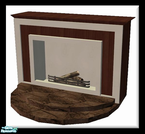 Sims 2 — Kiandra Fireplace by SaeraMaples — Warm and earthly, this living area is comfortable and unique.