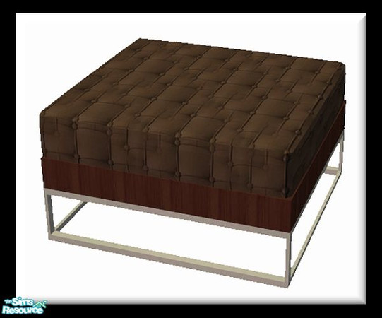 Sims 2 — Kiandra Ottoman by SaeraMaples — Warm and earthly, this living area is comfortable and unique.